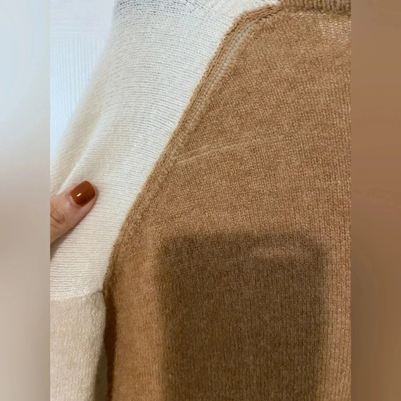 Madewell Cream and Tan Wool Cardigan - Size xl - Picture 15 of 16